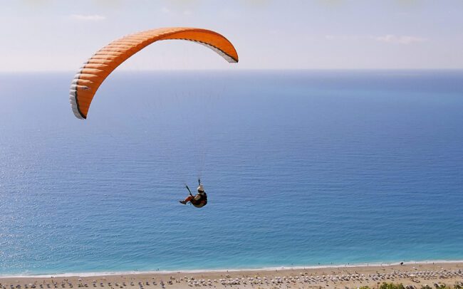 Parachuting at Kathisma Beach